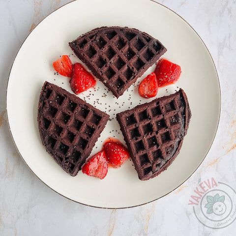 Cassava Flour Chocolate Waffles